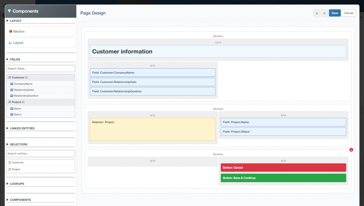 Customer Page Design