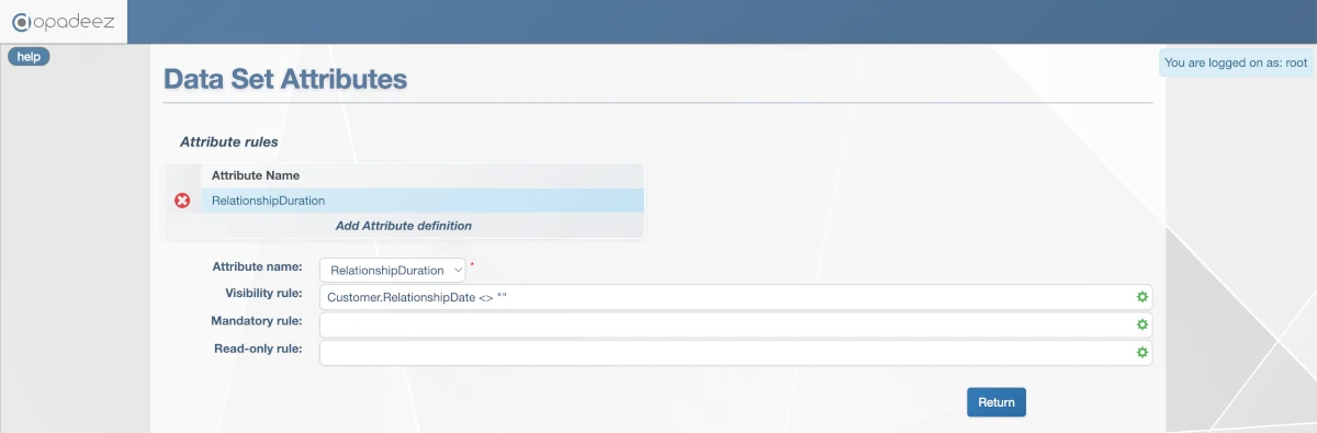 Relationship Duration Visibility Rules