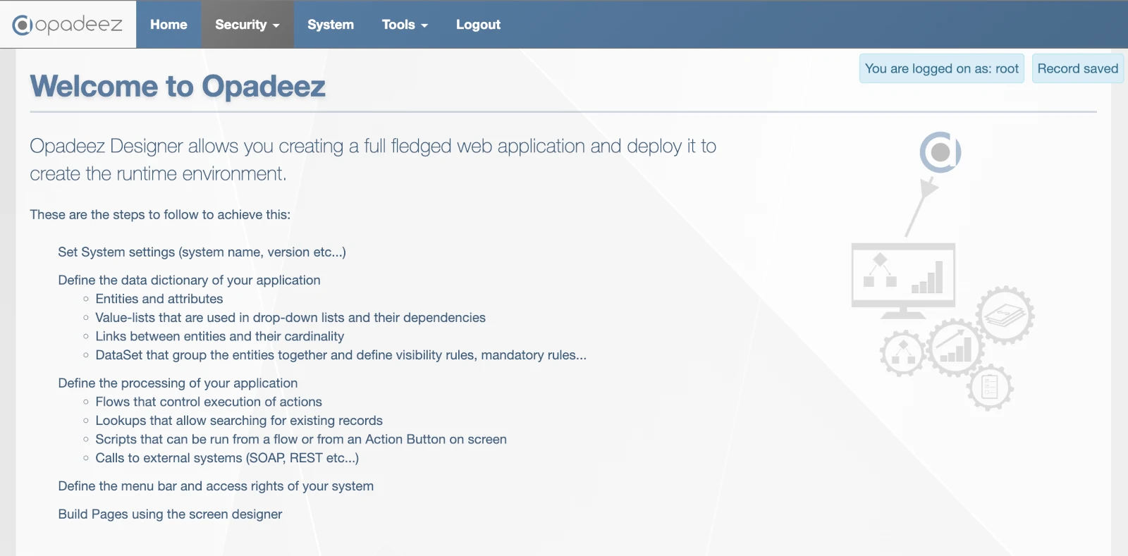 Opadeez Studio Main Interface